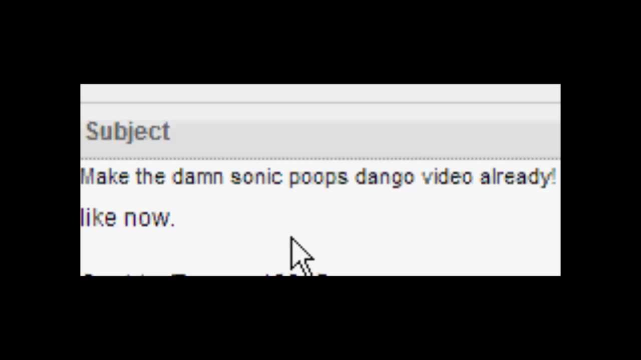 Sonic poops dango